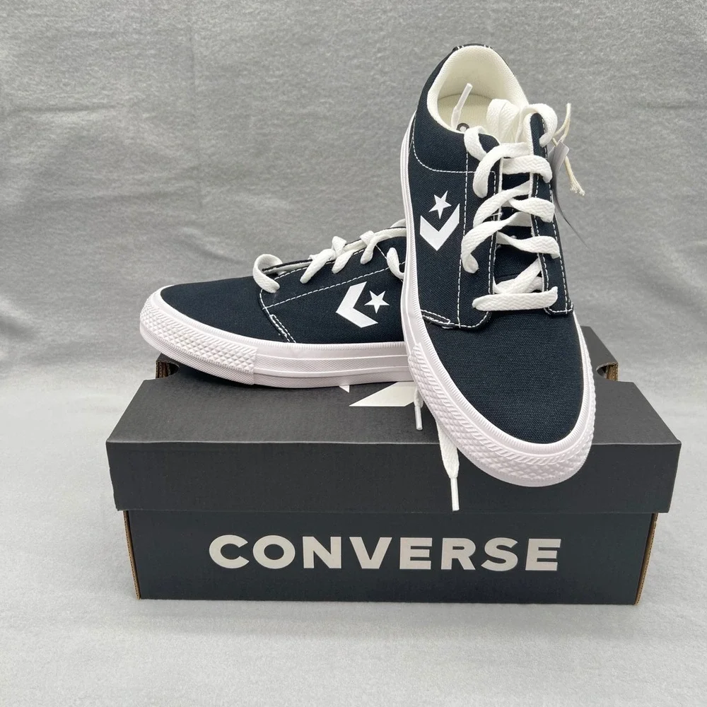 Converse Day One Classic Ox Black White Canvas Sneakers A15625C M 4 W 5.5